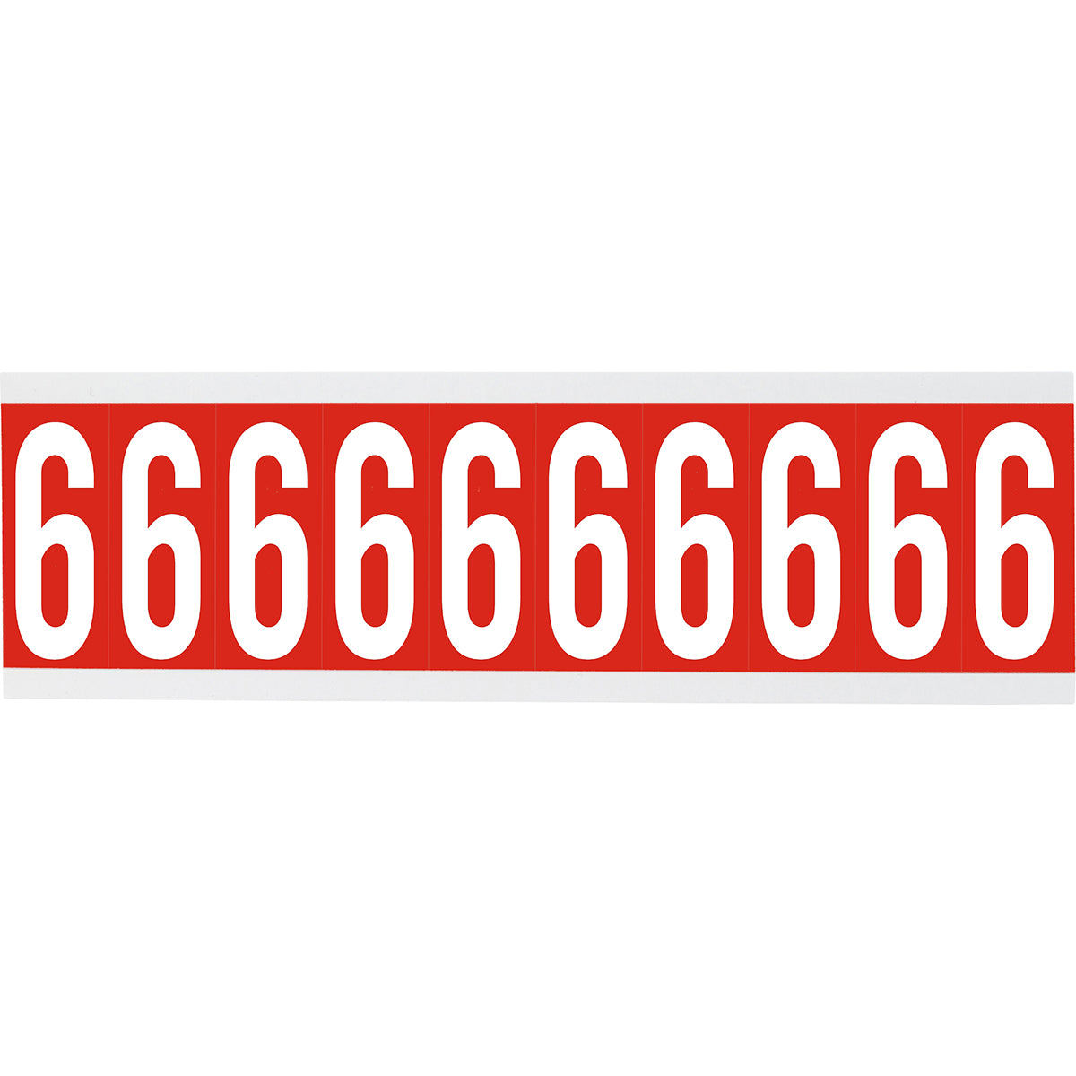 Brady CNL2R 6 Identical numbers and letters on one card for indoor use 911960