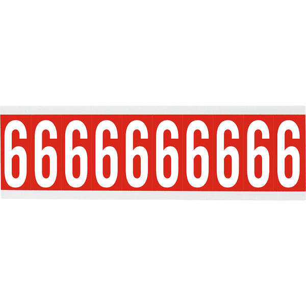 Brady CNL2R 6 Identical numbers and letters on one card for indoor use 911960