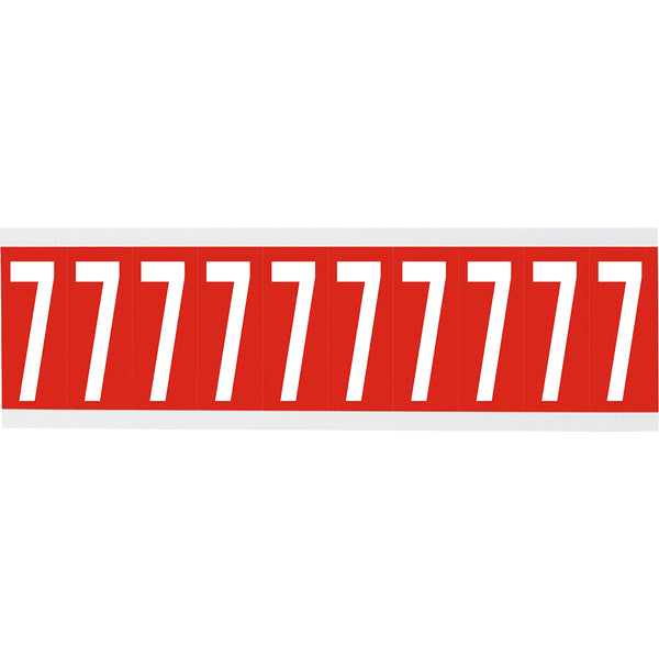 Brady CNL2R 7 Identical numbers and letters on one card for indoor use 911959