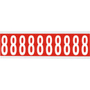 Brady CNL2R 8 Identical numbers and letters on one card for indoor use 911958