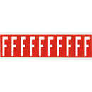 Brady CNL2R F Identical numbers and letters on one card for indoor use 911949