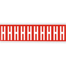 Brady CNL2R H Identical numbers and letters on one card for indoor use 911947