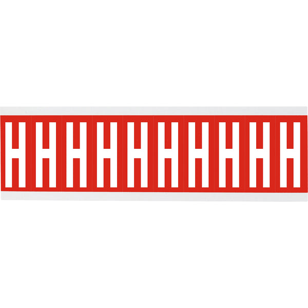 Brady CNL2R H Identical numbers and letters on one card for indoor use 911947