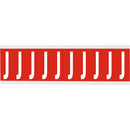 Brady CNL2R J Identical numbers and letters on one card for indoor use 911945