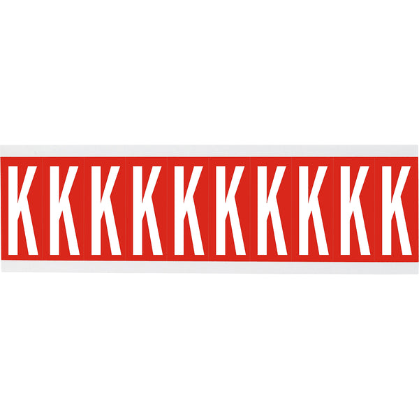 Brady CNL2R K Identical numbers and letters on one card for indoor use 911944