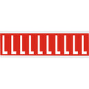 Brady CNL2R L Identical numbers and letters on one card for indoor use 911943