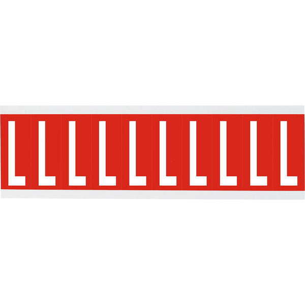 Brady CNL2R L Identical numbers and letters on one card for indoor use 911943