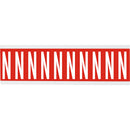 Brady CNL2R N Identical numbers and letters on one card for indoor use 911941