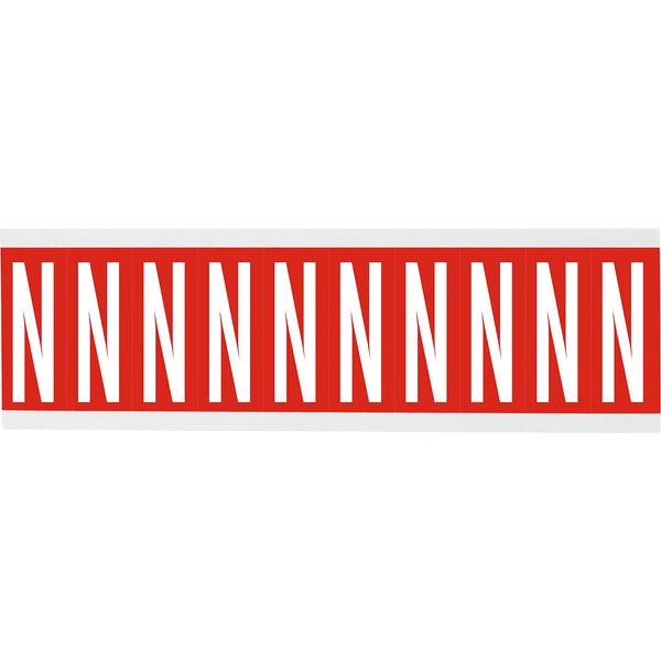 Brady CNL2R N Identical numbers and letters on one card for indoor use 911941