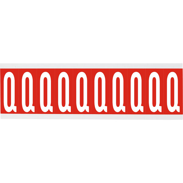 Brady CNL2R Q Identical numbers and letters on one card for indoor use 911938