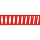 Brady CNL2R V Identical numbers and letters on one card for indoor use 911933