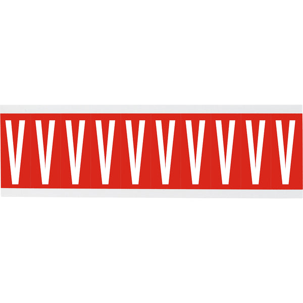 Brady CNL2R V Identical numbers and letters on one card for indoor use 911933