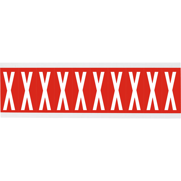 Brady CNL2R X Identical numbers and letters on one card for indoor use 911931