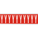 Brady CNL2R Y Identical numbers and letters on one card for indoor use 911930