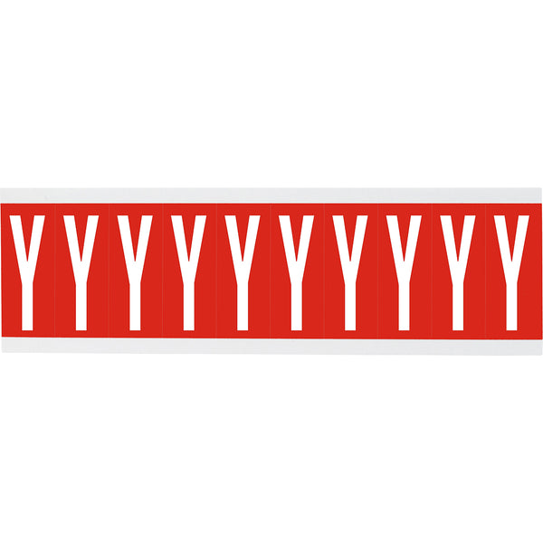 Brady CNL2R Y Identical numbers and letters on one card for indoor use 911930