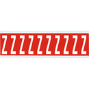 Brady CNL2R Z Identical numbers and letters on one card for indoor use 911929