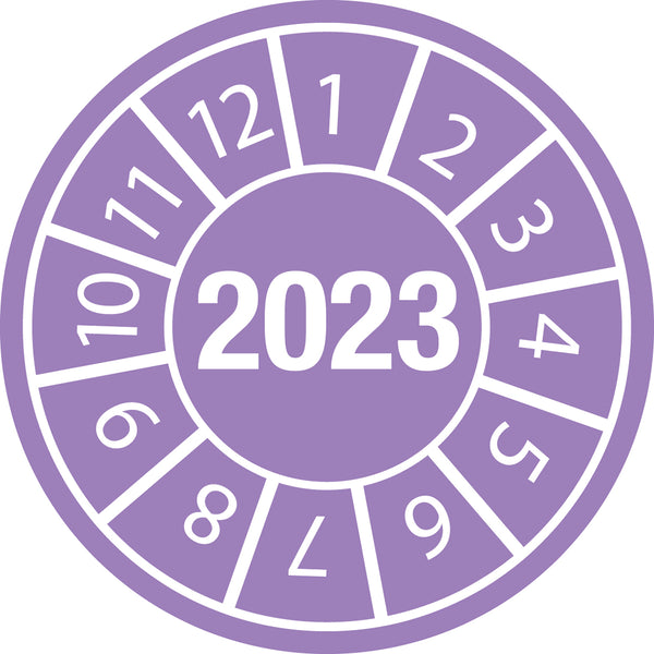 Brady DATE INSPECTION LBLS B-429 2023 -DIA 15 Tamper-evident Inspection Date Labels  Year 2023 834144