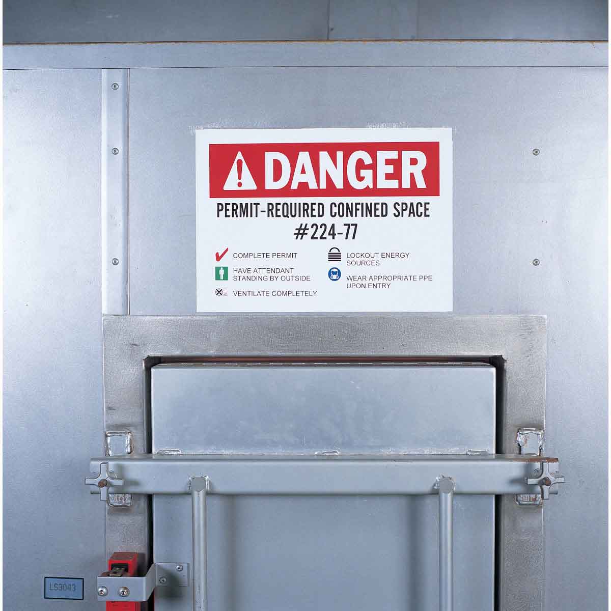 Brady B30-25-595-ANSIDA Pre-Printed Pre-Cut Blank Sign Headers For Bbp3X/S3Xxx/I3300/S3Xxx/I3300 Printers 142182