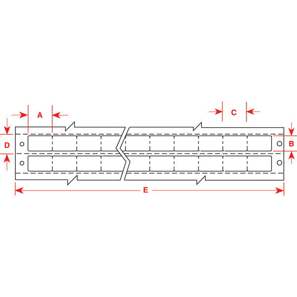 Brady DAT-173-619-10 DaTab Dot Matrix Printable Labels 017054