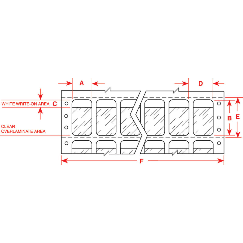 Brady DAT-41-292-2.5 DaTab Dot Matrix Printable Labels 028994