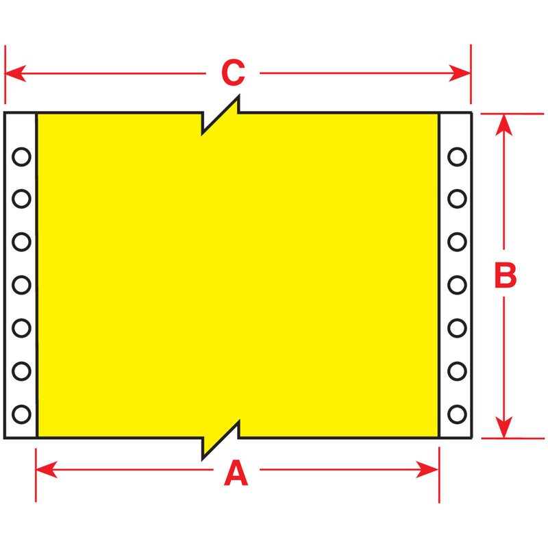 Brady RCM-637-2.0-YL DaTab Dot Matrix Printable Labels 054855