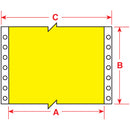 Brady RCM-637-1.5-YL DaTab Dot Matrix Printable Labels 054854