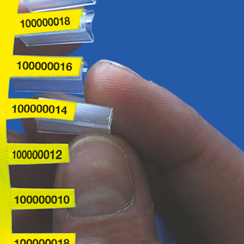 Brady M6-15x4.2-7596-YL DuraSleeve Wire Marking Inserts for M611, M610 and M710 312189