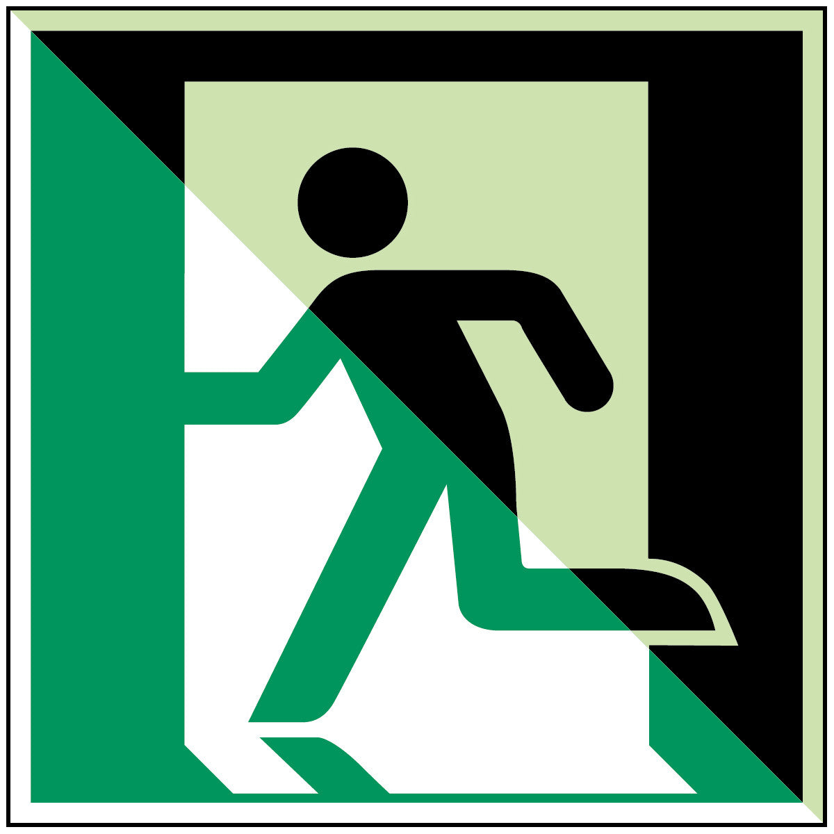 Brady E/E001/Nt-Sa-Pholumb-150X150/1-B Glow-in-the-dark safety sign 834393