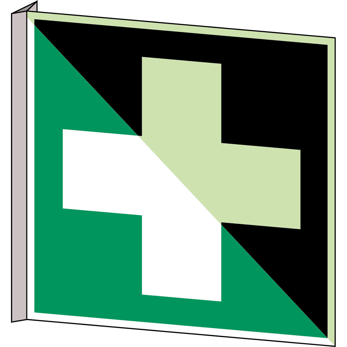 Brady E/E003/Nt-Bipvc-Pholumc-150X150/1-B Glow-in-the-dark Safety Sign 134666