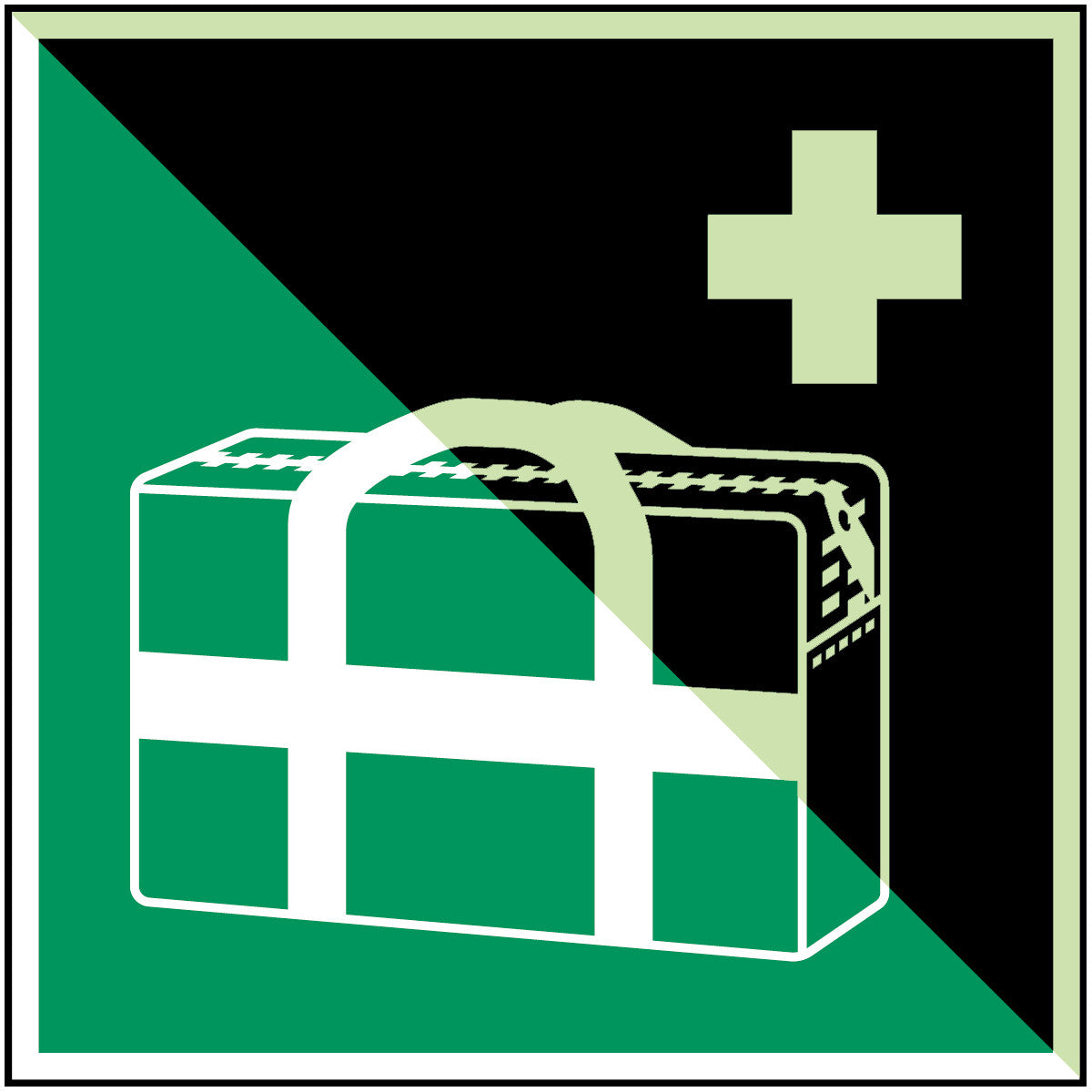 Brady E/E027/Nt-Pp-Pholumc-100X100/1-B Medical grab bag - ISO 7010 134864