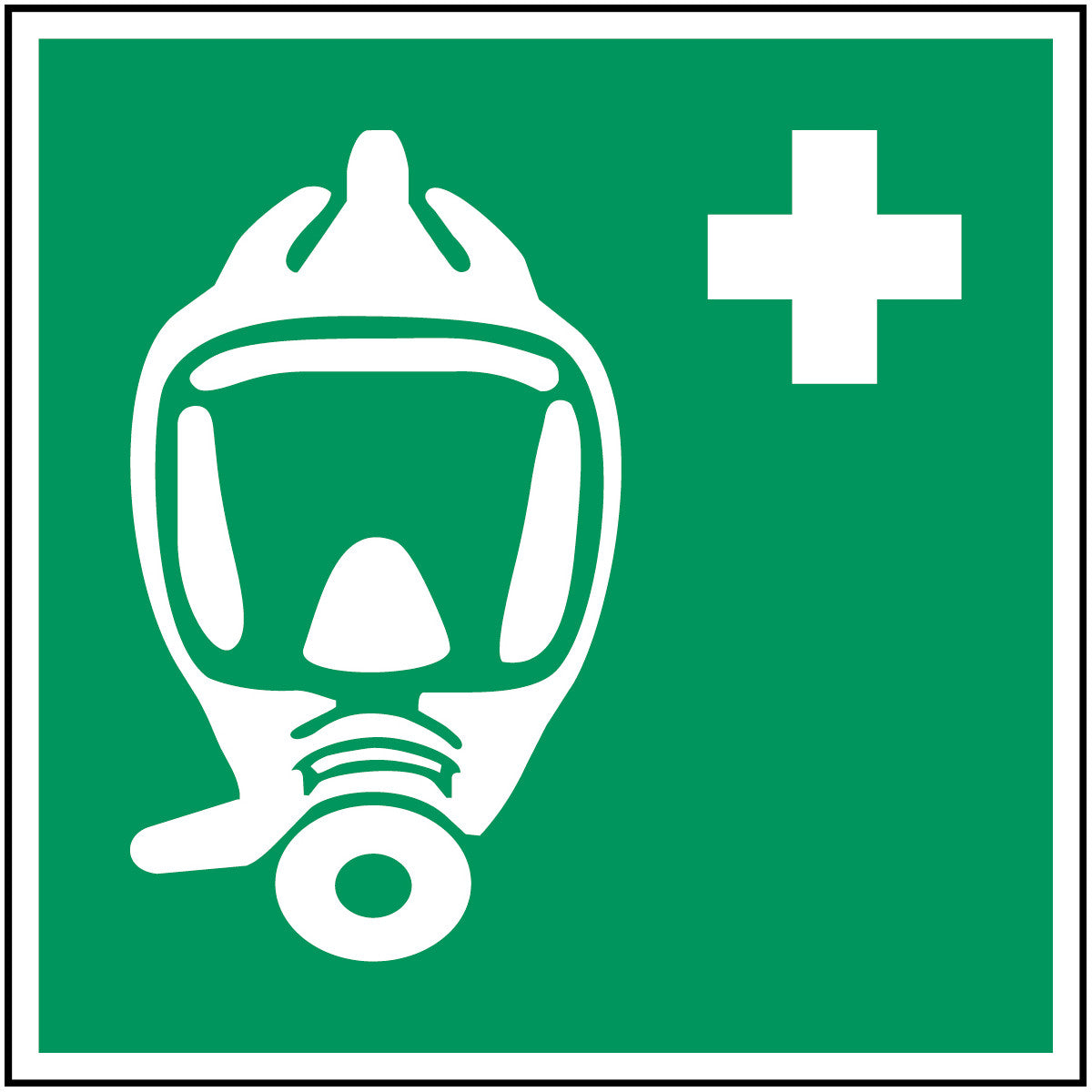 Brady E/E029/Nt-Alu-150X150/1-B Emergency escape breathing device - ISO 7010 134904