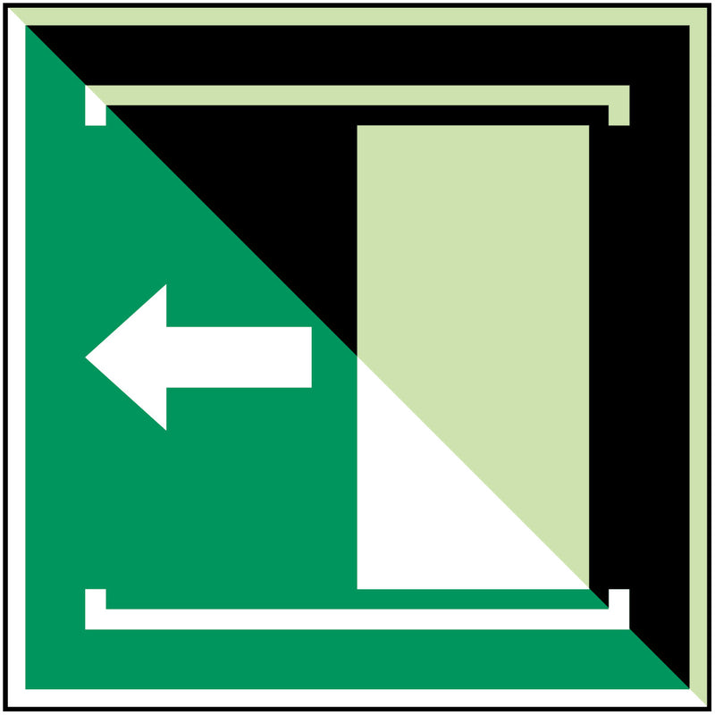 Brady E/E034/Nt-Sa-Pholumc-150X150/1-B Door slides left to open - ISO 7010 134973