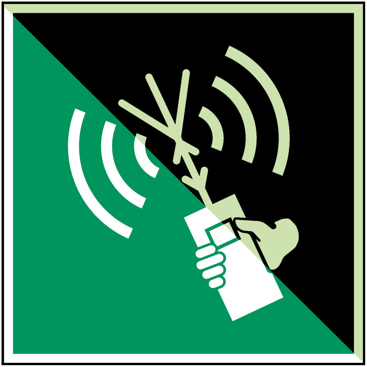 Brady E/E051/Nt-Sa-Pholumc-200X200/1-B Two-way VHF radiotelephone apparatus - ISO 7010 135205