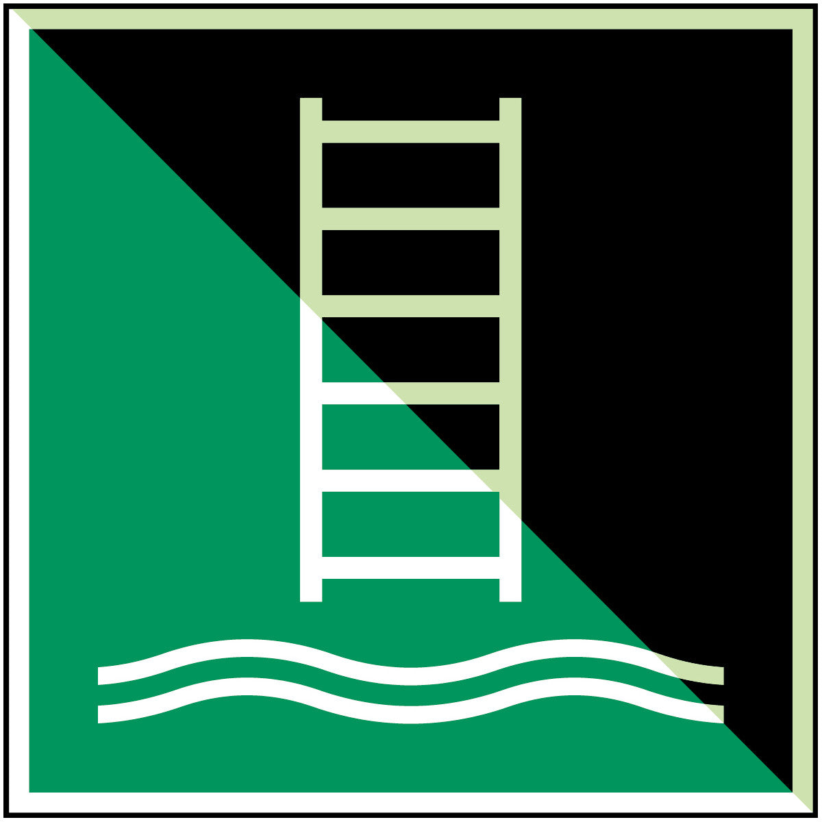 Brady E/E053/Nt-Sa-Pholumb-150X150/1-B Embarkation ladder - ISO 7010 135226