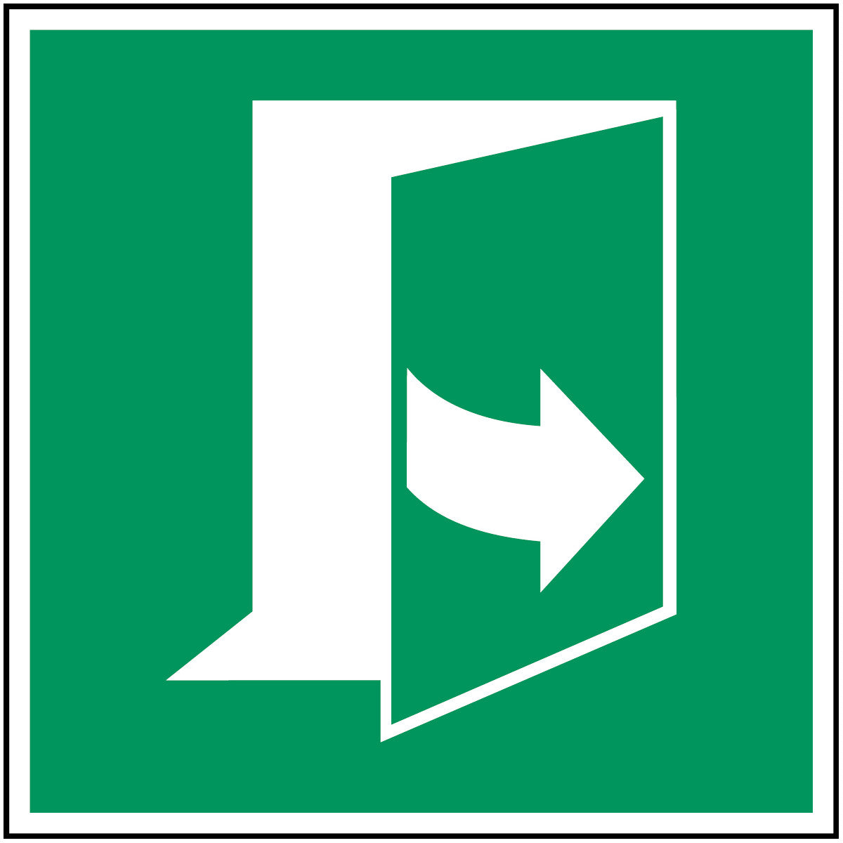 Brady E/E057/Nt-Sa-100X100/1-B Door opens by pulling on the left-hand side - ISO 7010 135276