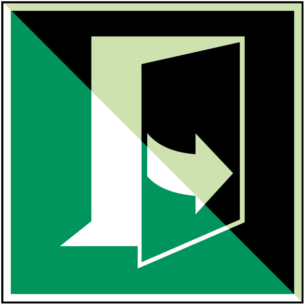 Brady E/E057/Nt-Pp-Pholumb-100X100/1-B Door opens by pulling on the left-hand side - ISO 7010 135279