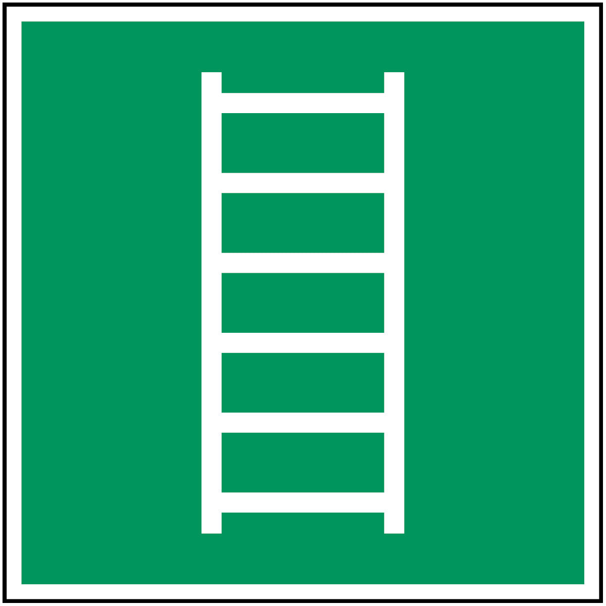 Brady E/E059/Nt-Sa-200X200/1-B Escape ladder - ISO 7010 135332
