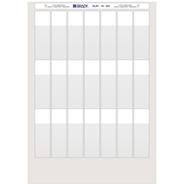 Brady LAT-19-361-1 LaserTab Laser Printable Labels 029744