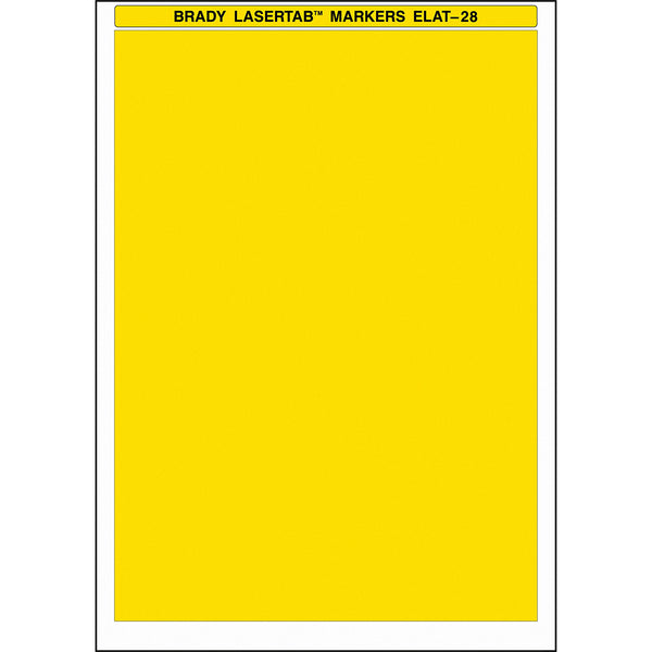Brady ELAT-28-747-YL LaserTab Laser Printable Labels 029863