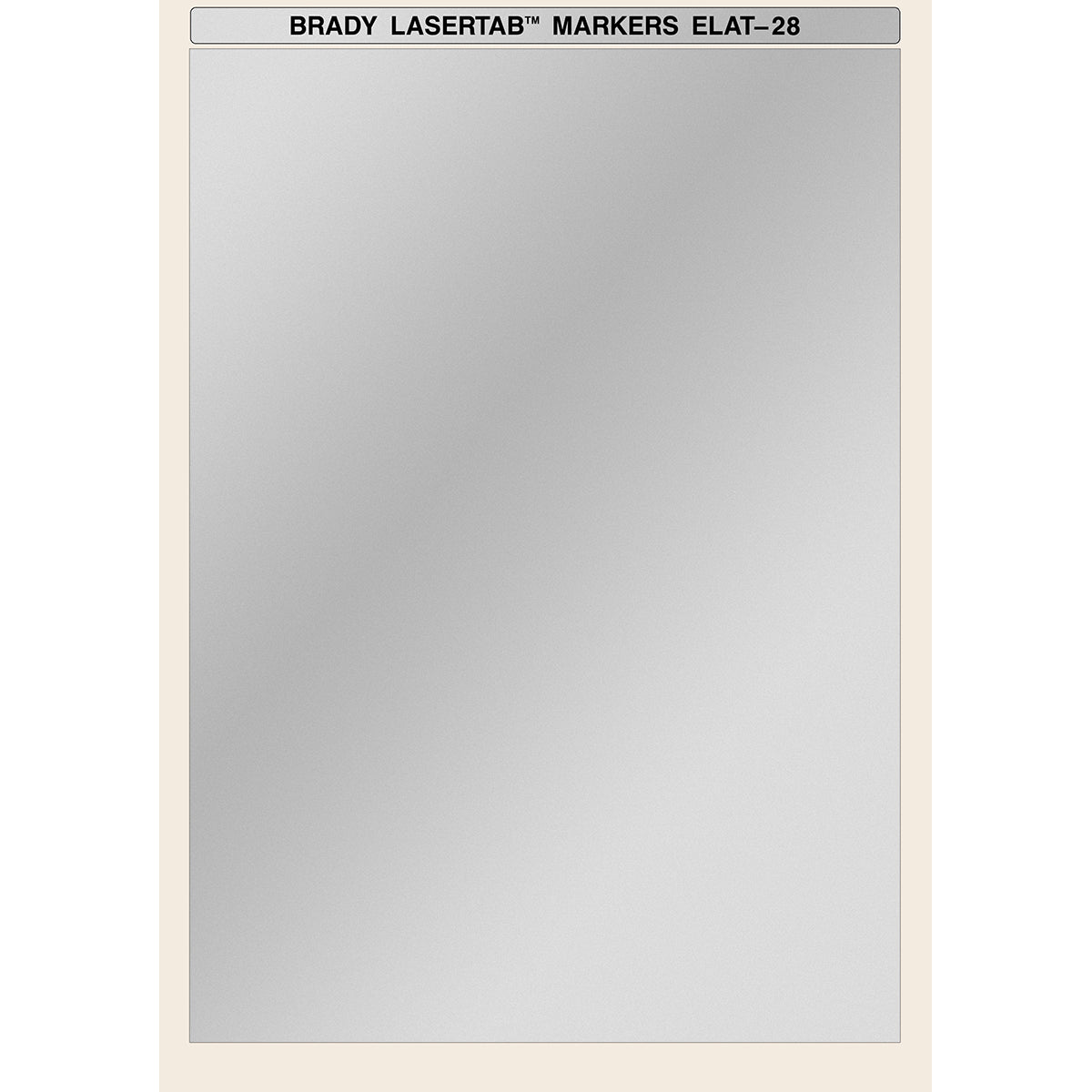 Brady ELAT-28-773-10SH LaserTab Laser Printable Labels 014936