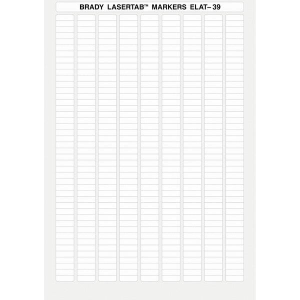 Brady ELAT-39-747W-10 LaserTab Laser Printable Labels 014401