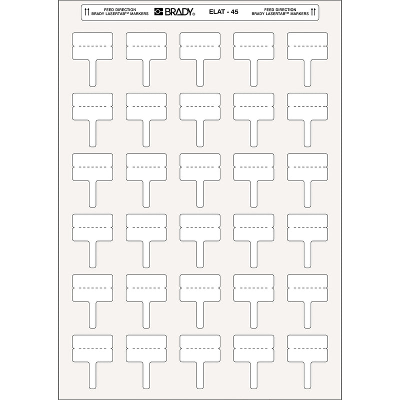 Brady ELAT-45-425 LaserTab Laser Printable Labels 217062