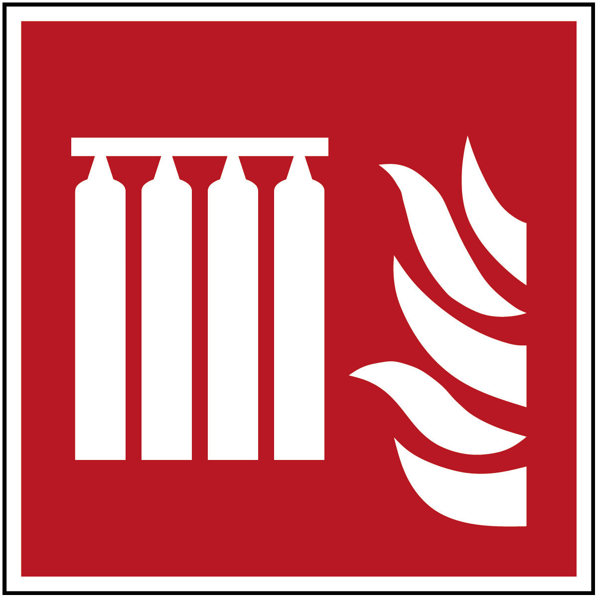 Brady F/F008/Nt-Pp-100X100/1-B Fixed fire extinguishing battery - ISO 7010 135850