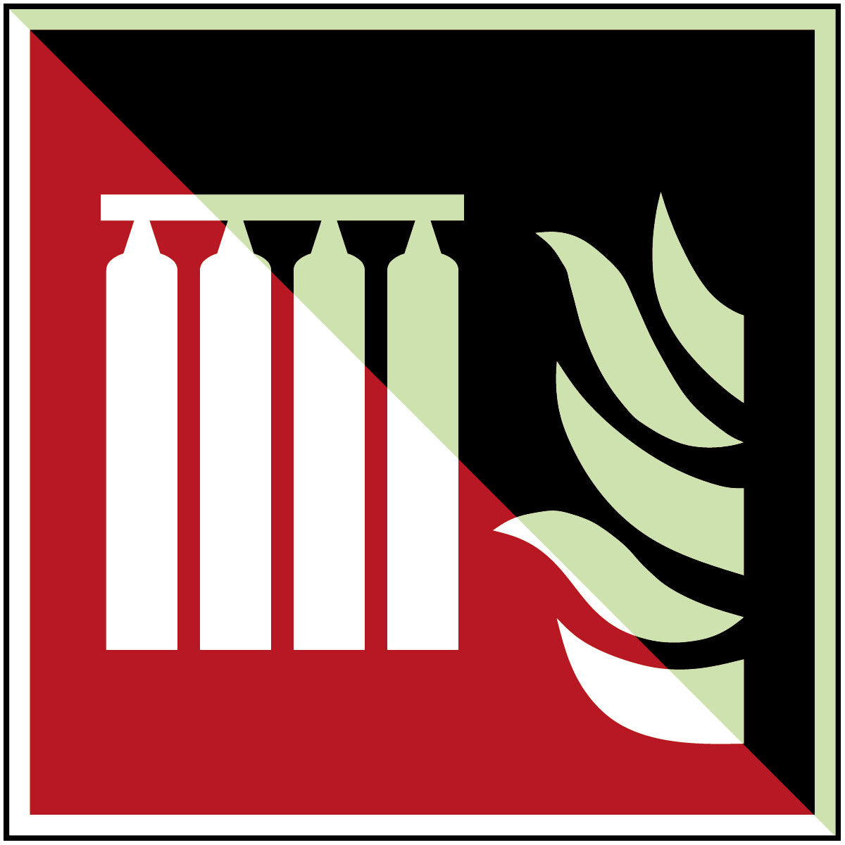 Brady F/F008/Nt-Pp-Pholumc-150X150/1-B Fixed fire extinguishing battery - ISO 7010 135869