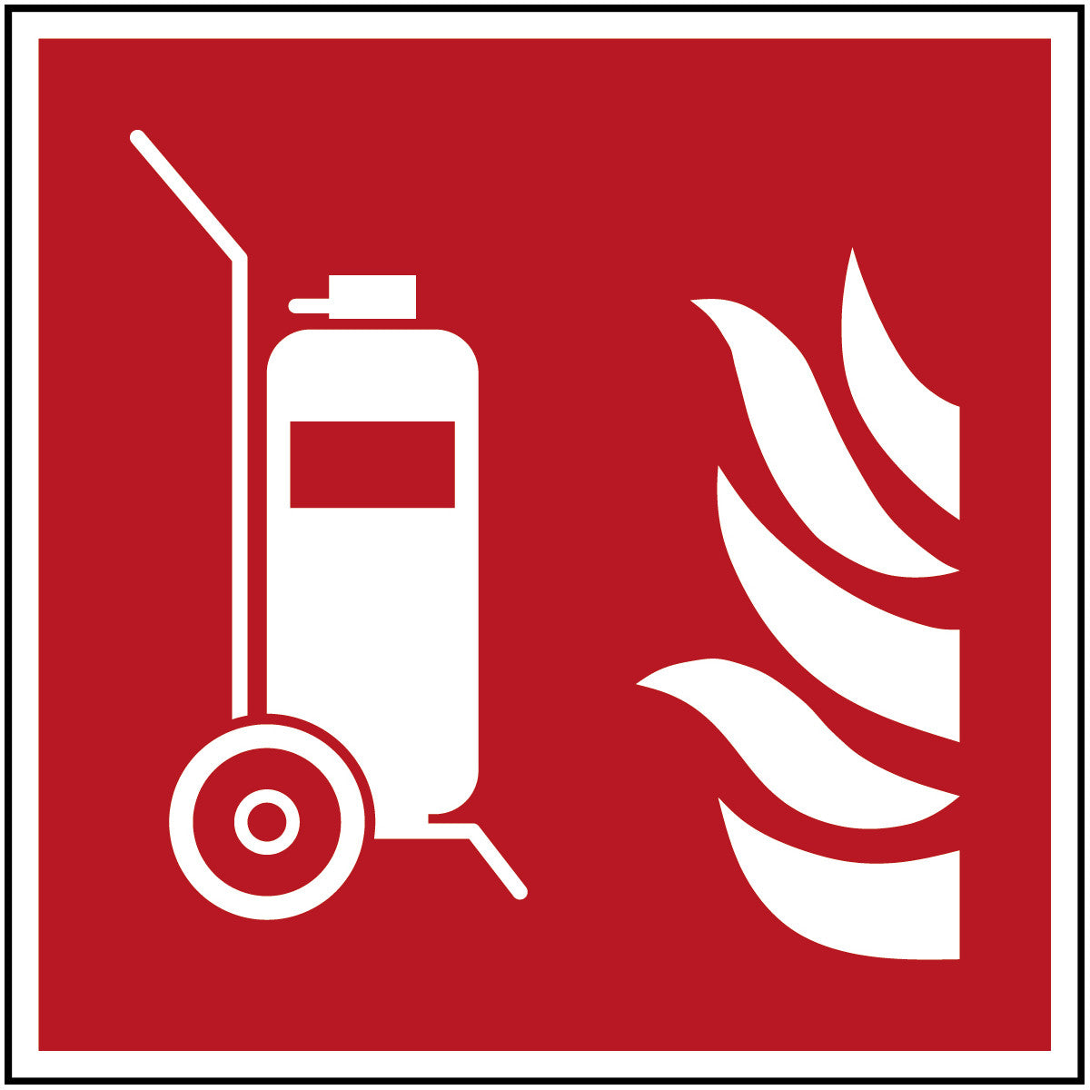 Brady F/F009/Nt-Sa-200X200/1-B Wheeled fire extinguisher - ISO 7010 135891
