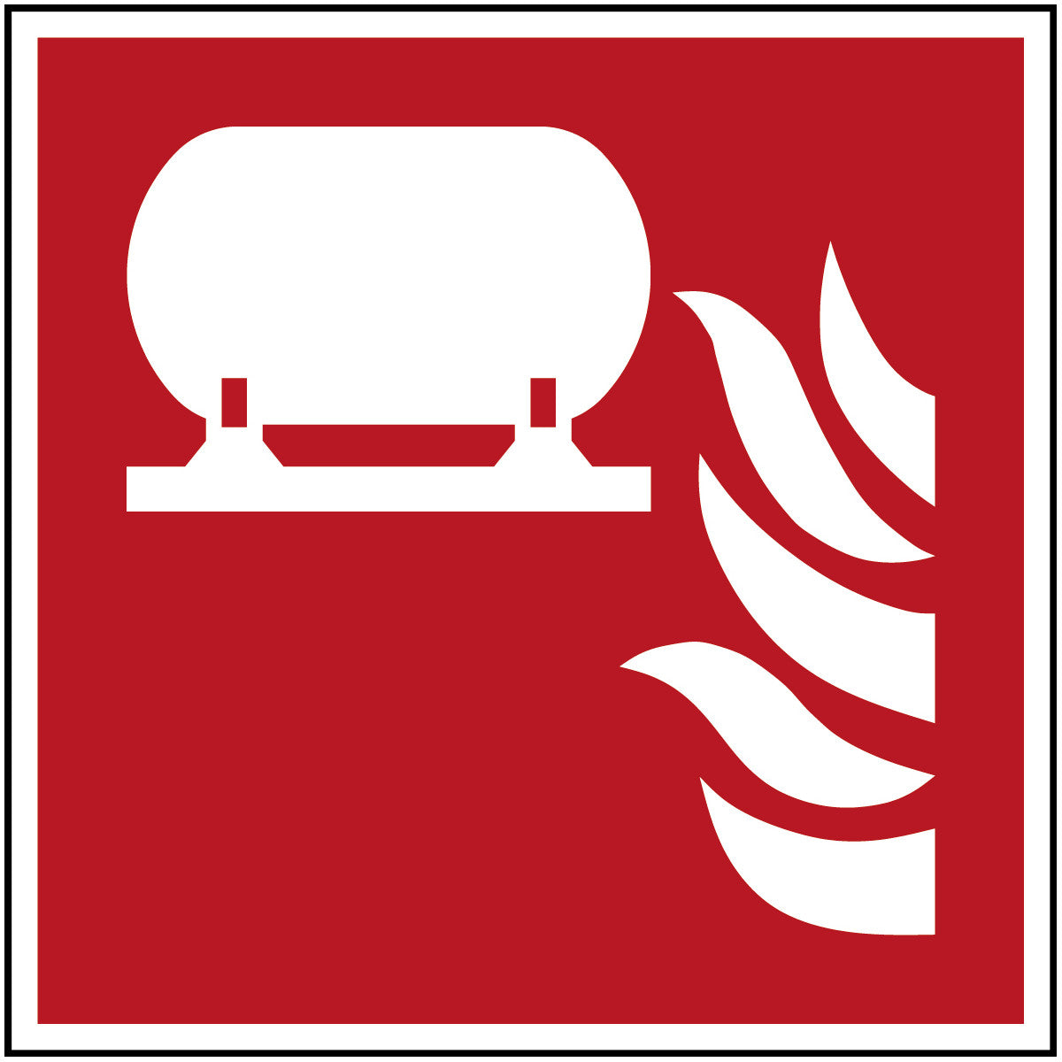Brady F/F012/Nt-Pp-200X200/1-B Fixed fire extinguisher installation - ISO 7010 135984