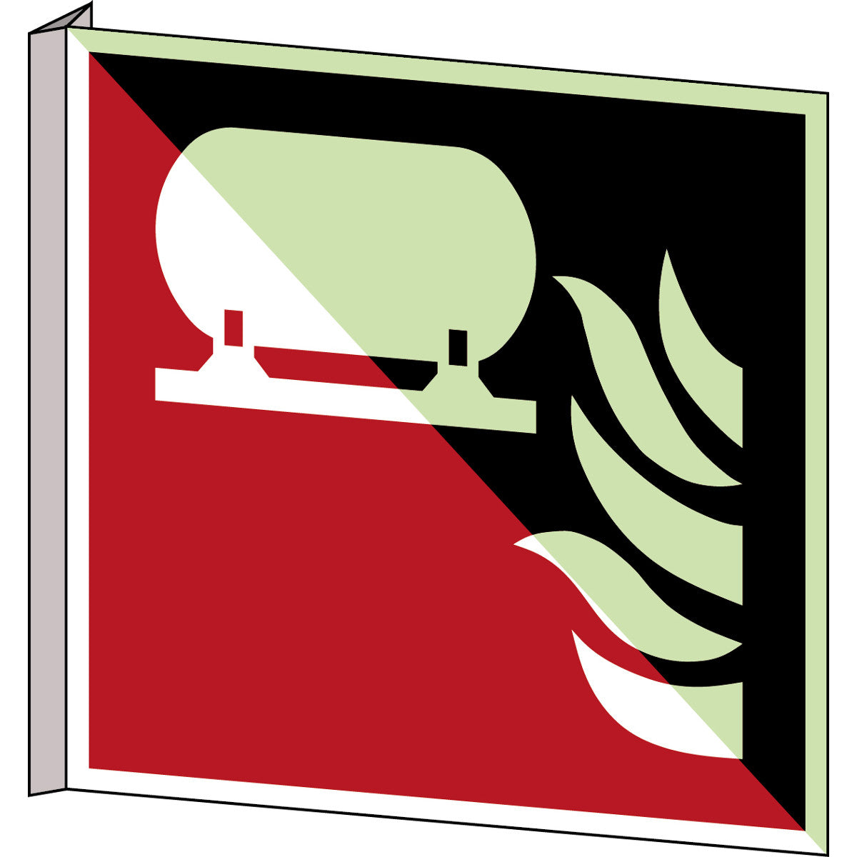 Brady F/F012/Nt-Bipvc-Pholumb-150X150/1-B Fixed fire extinguisher installation - ISO 7010 136012