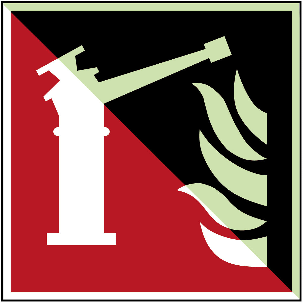 Brady F/F015/Nt-Alu-Pholumc-200X200/1-B Fire monitor - ISO 7010 136104