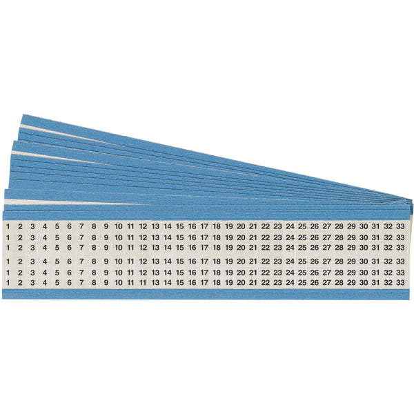 Brady HH-1-33-PK Wire Marker Cards - Consecutive Numbers 111185