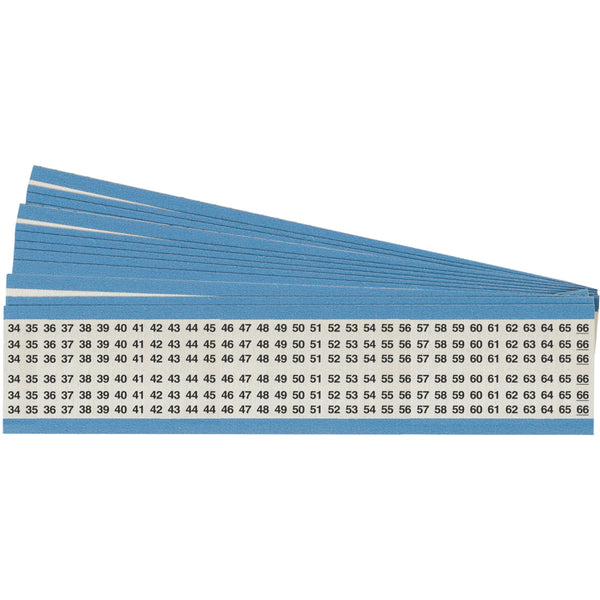 Brady HH-34-66-PK Wire Marker Cards - Consecutive Numbers 111200